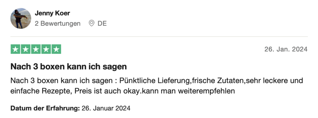 Dinnerly-Trustpilot-Bewertung_Positiv