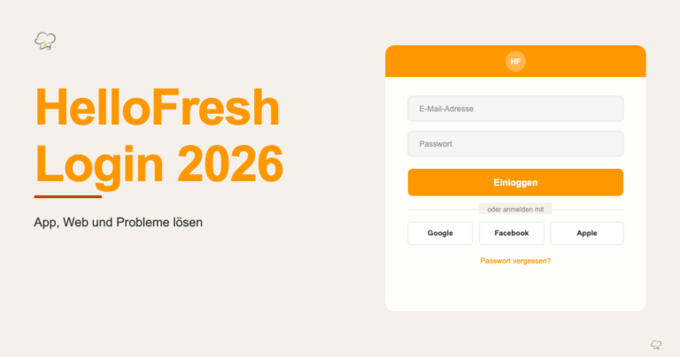HelloFresh Login 2026 – App, Web und Probleme lösen